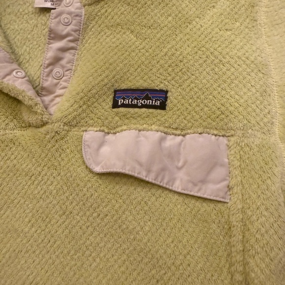 Patagonia Women’s Snap-T Fleece Pullover – Lime Green (Size M) - Picture 4 of 4